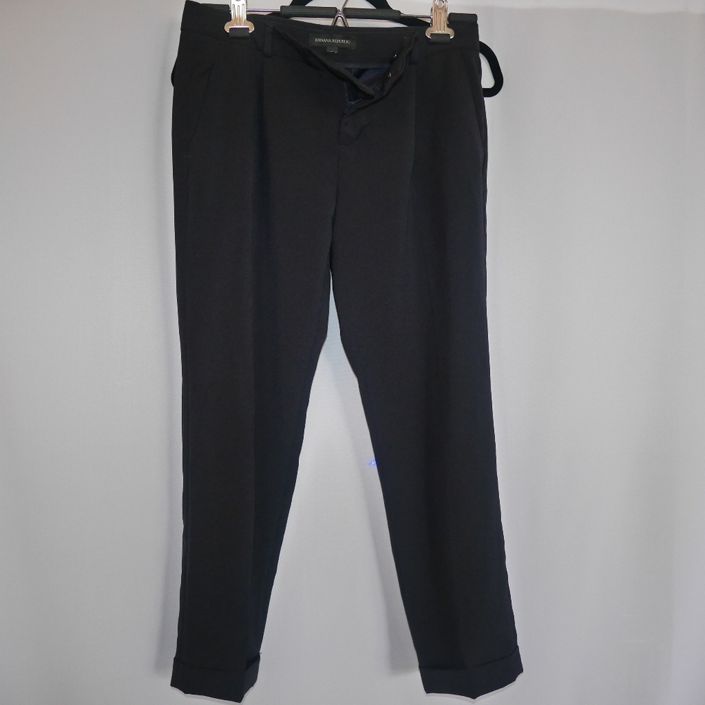 Banana Republic Navy blue pants with cuffs